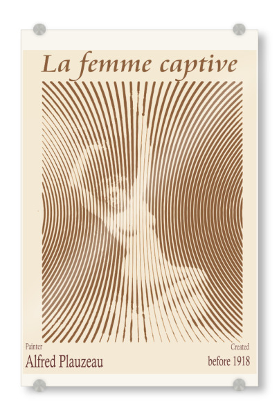 Acrylglasbild "La femme captive (vor 1918)" artboxONE - Abstrakt