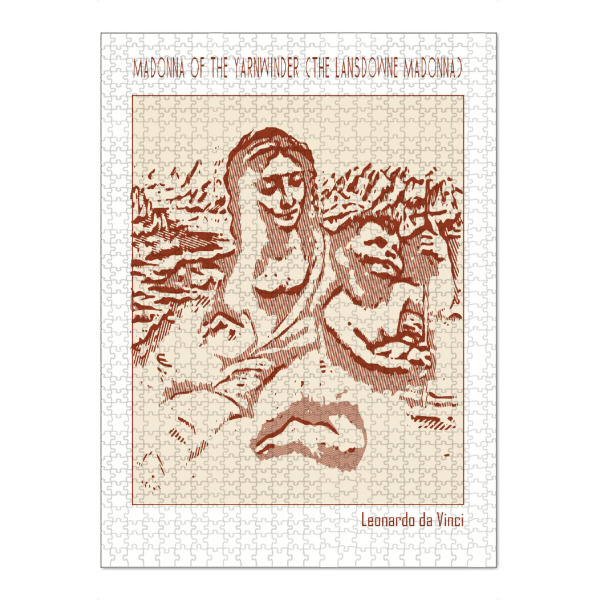 Puzzle Ravensburger "The Lansdowne Madonna (Line Art)" artboxONE - Abstrakt,Menschen