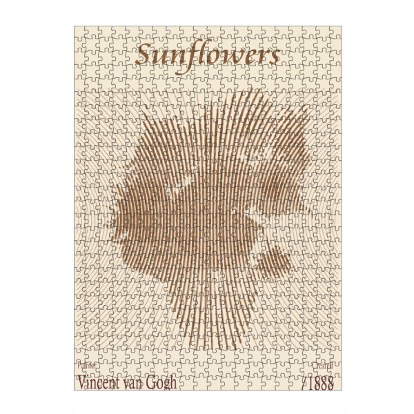 Puzzle Ravensburger "Sonnenblumen (1888)" artboxONE - Floral,Abstrakt