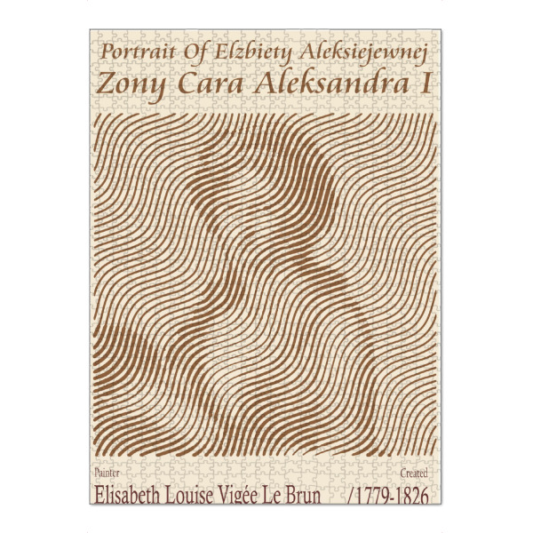 Puzzle Ravensburger "Porträt - Elzbiety Aleksiejewnej" artboxONE - Abstrakt,Menschen