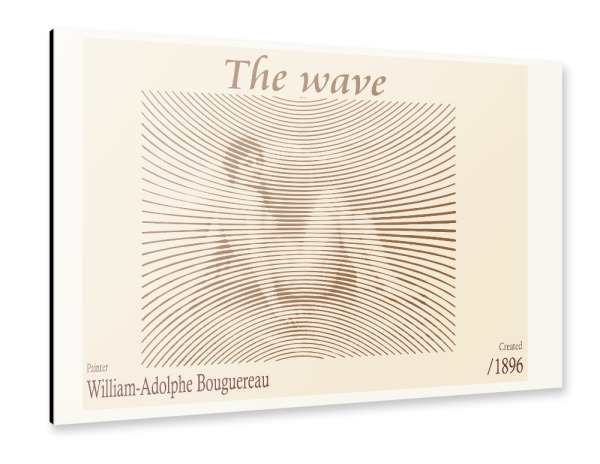 Alu-Dibond "Die Welle (1896)" 30x20 cm artboxONE