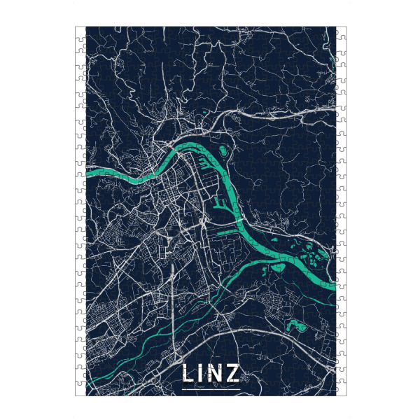 Puzzle Ravensburger "Linz Map" artboxONE - Städte / Weitere,Kartografie