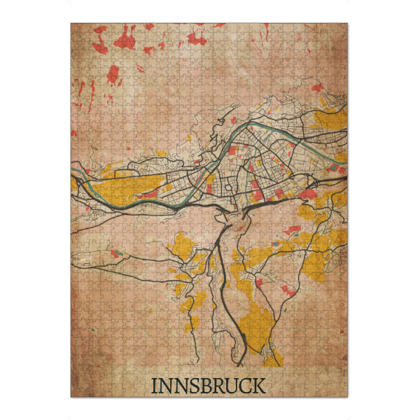 Puzzle Ravensburger "Innsbruck Retro City" artboxONE - Städte / Weitere,Kartografie