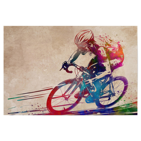 Poster 30x20 cm "Radsportkunst O" artboxONE - Sport,Sport / Motivation - Fahrrad,Radfahren,Fahrrad,Biker,Radfahrer,Grafik
