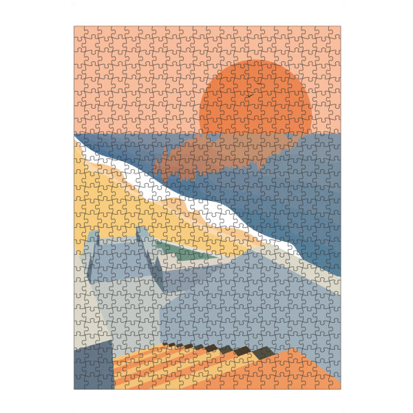 Puzzle Ravensburger "Treppen am Meer - Kroatien" artboxONE - Reise / Strand und Meer,Reise / Länder