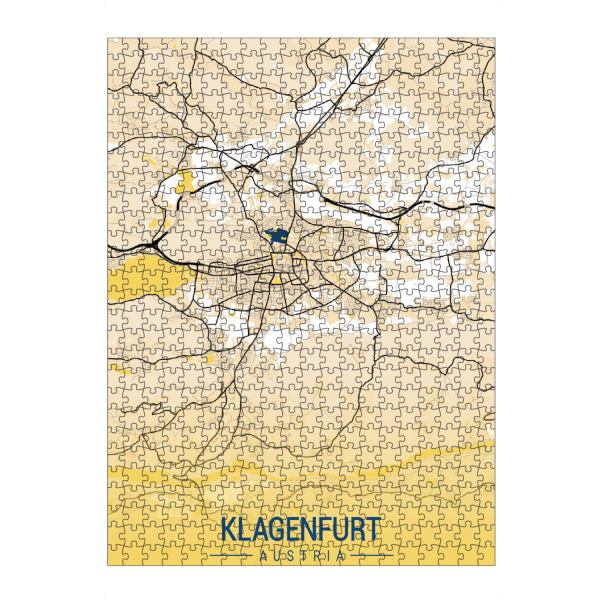 artboxONE Puzzle "City von Klagenfurt" artboxONE - Städte / Weitere,Kartografie
