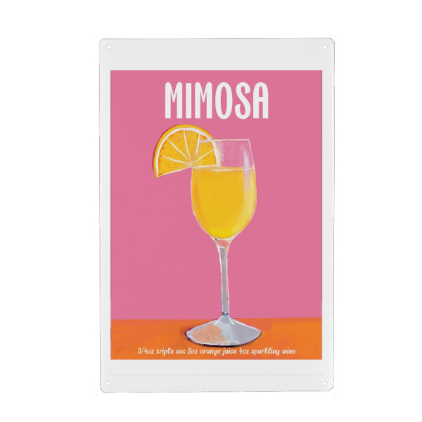 Metall Poster "Mimosa-Cocktail" artboxONE - Essen & Trinken / Alkohol