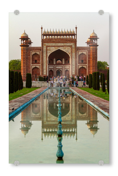 Acrylglasbild "Inrisches Grabmal Taj Mahal" artboxONE - Architektur,Reise / Asien - Taj mahal,Tadsch mahal,Uttar pradesh,Agra,Indien