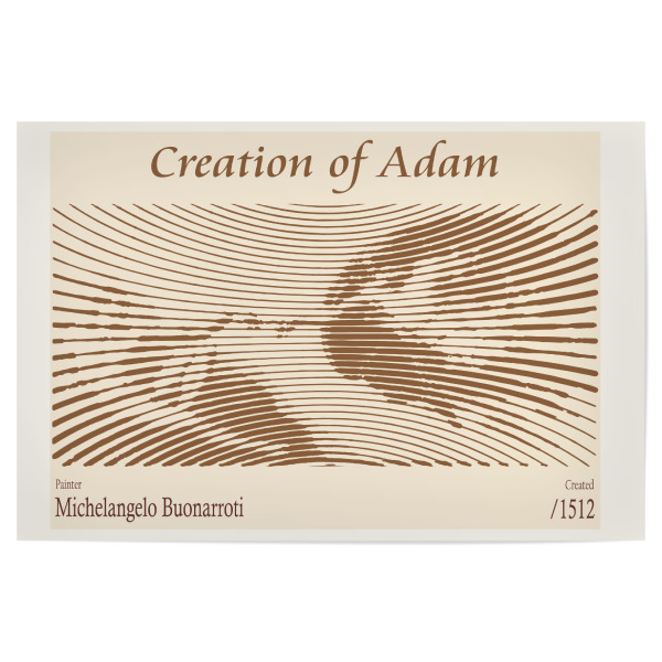 Poster "Erschaffung Adams (1512)" artboxONE - Abstrakt,Menschen