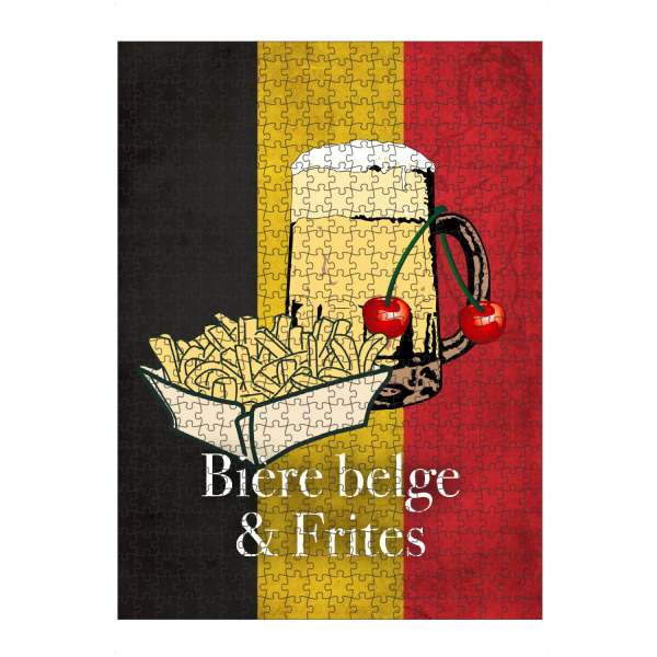 artboxONE Puzzle "Biere & Frites" artboxONE - Reise,Essen & Trinken,Reise / Länder,Essen & Trinken / Alkohol