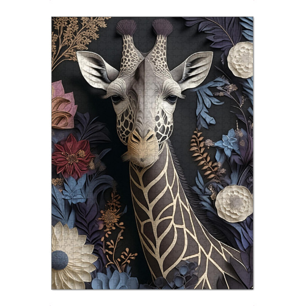 Puzzle Ravensburger "Giraffenportrait" artboxONE - Natur,Tiere - Portrait,Tier,Giraffe,Bunt,Natur - Bild portrait