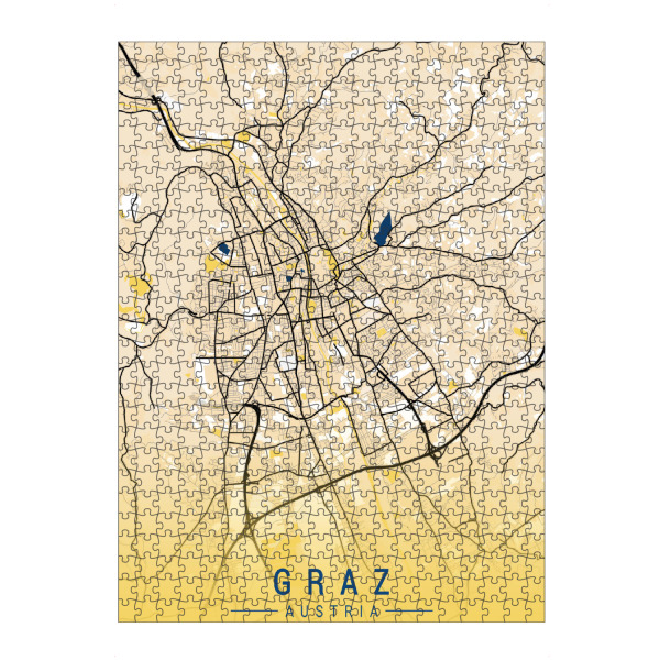 artboxONE Puzzle "City von Graz Österreich" artboxONE - Städte / Weitere,Kartografie