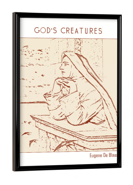 Poster mit schwarzem Rahmen "Gottes Geschöpfe (Line Art)" artboxONE - Abstrakt,Menschen