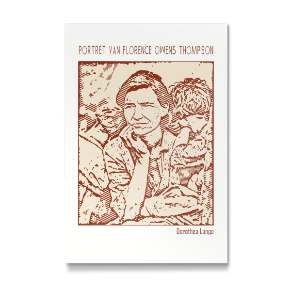 Galerie-Print "Florence Owens Thompson (Line Art)" 30x20 cm artboxONE