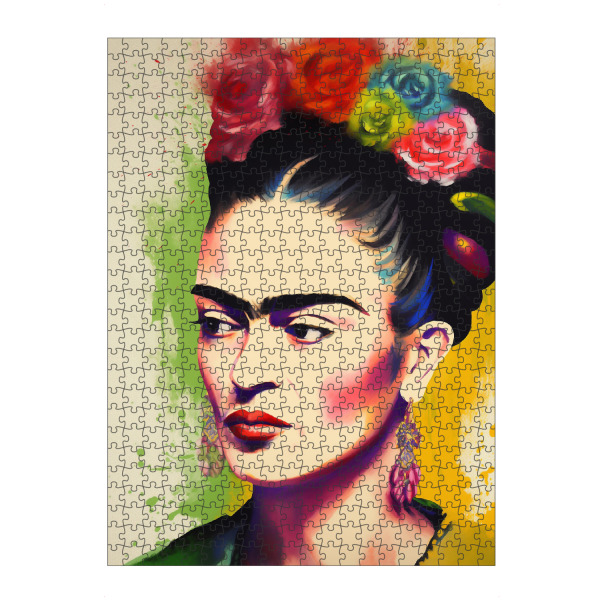 artboxONE Puzzle "Fridas Kreative Welt" artboxONE - Floral,Abstrakt,Menschen