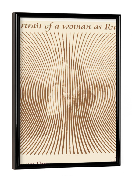 Poster mit schwarzem Rahmen "Porträt - Frau als Ruth (1853)" artboxONE - Abstrakt
