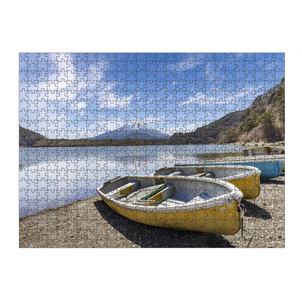 Puzzle Ravensburger "Malerischer Shoji-See mit Fuji" artboxONE - Natur,Reise / Asien