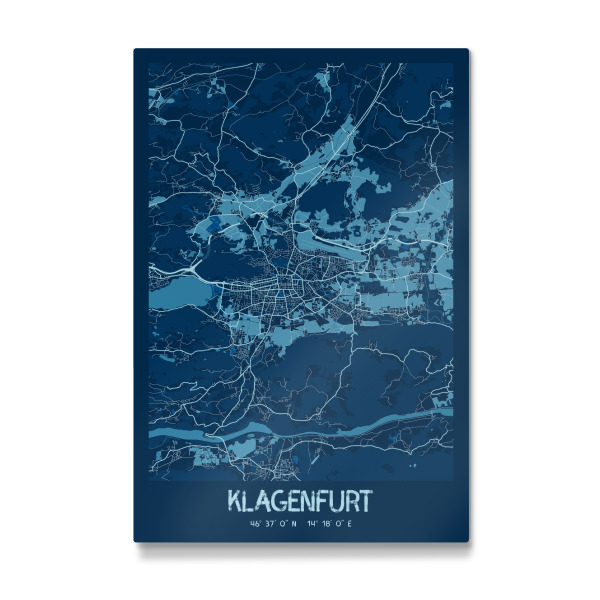 Galerie-Print "Stadtplan Klagenfurt" 30x20 cm artboxONE