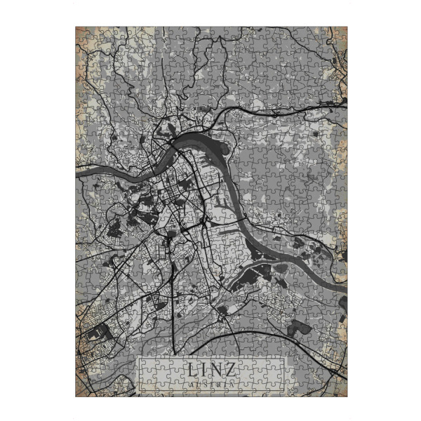 artboxONE Puzzle "Retro Linz City" artboxONE - Städte / Weitere,Kartografie