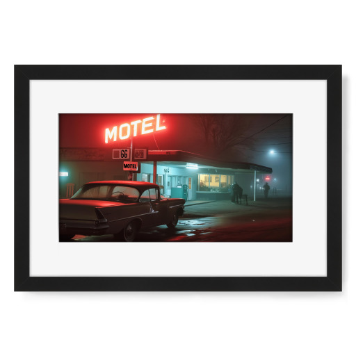 Motel Hopper in the Fog