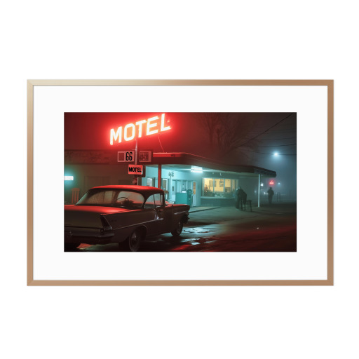 Motel Hopper in the Fog