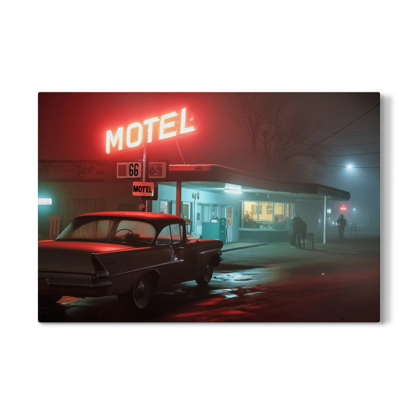 Galerie-Print "Motel Hopper im Nebel" 30x20 cm artboxONE