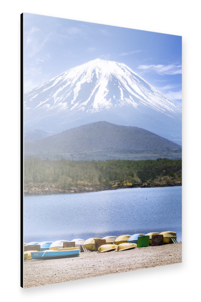 Alu-Dibond "Idyllischer Shoji-See mit Fuji" 30x20 cm artboxONE