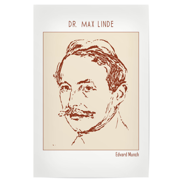 Poster 30x20 cm "Dr. Max Linde (Line Art)" artboxONE - Abstrakt,Menschen,Männer