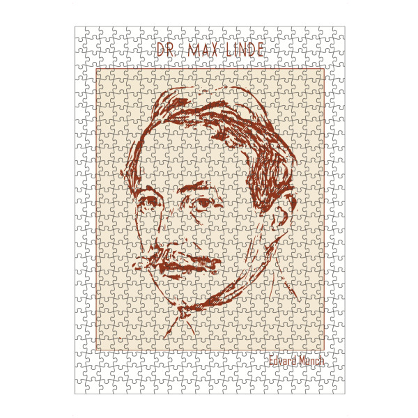 Puzzle Ravensburger "Dr. Max Linde (Line Art)" artboxONE - Abstrakt,Menschen,Männer