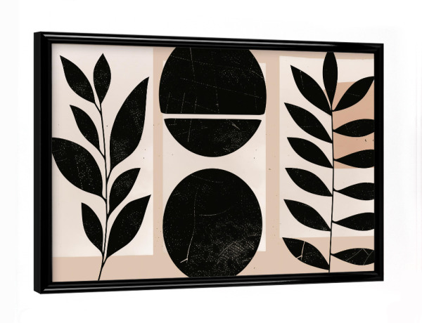 Poster mit schwarzem Rahmen "Skandinavische Sonnenfinsternis" artboxONE - Abstrakt,Geometrie