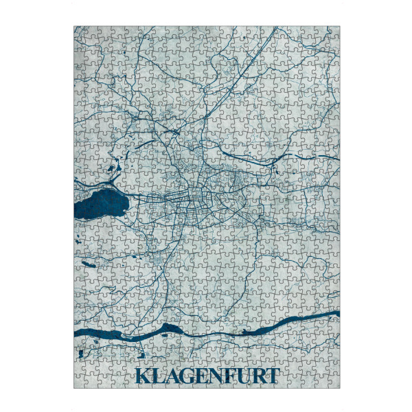 Puzzle Ravensburger "Vintage City Klagenfurt" artboxONE - Städte / Weitere,Kartografie
