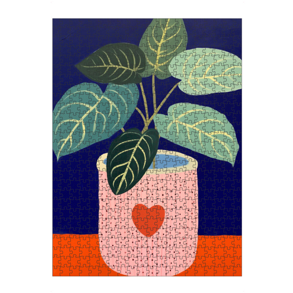 artboxONE Puzzle "Pflanze mit Herz" artboxONE - Natur,Floral,Liebe