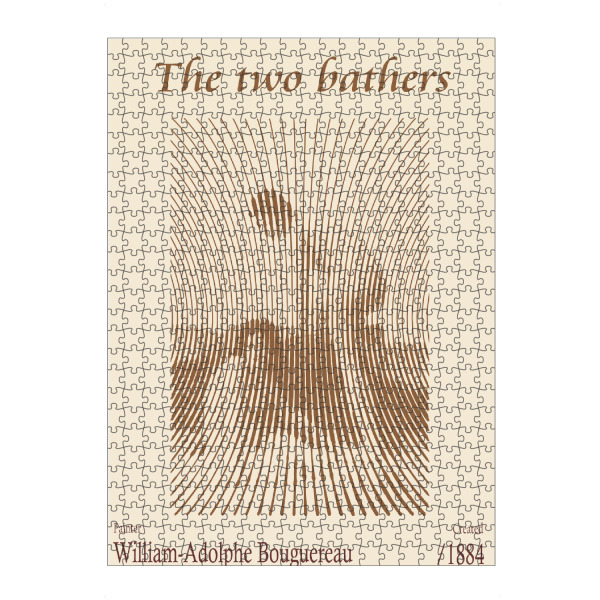 Puzzle Ravensburger "The two bathers (1884)" artboxONE - Abstrakt,Menschen,Männer