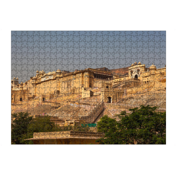 Puzzle Ravensburger "Fort Amber bei Jaipur in Indien" artboxONE - Architektur,Reise / Asien