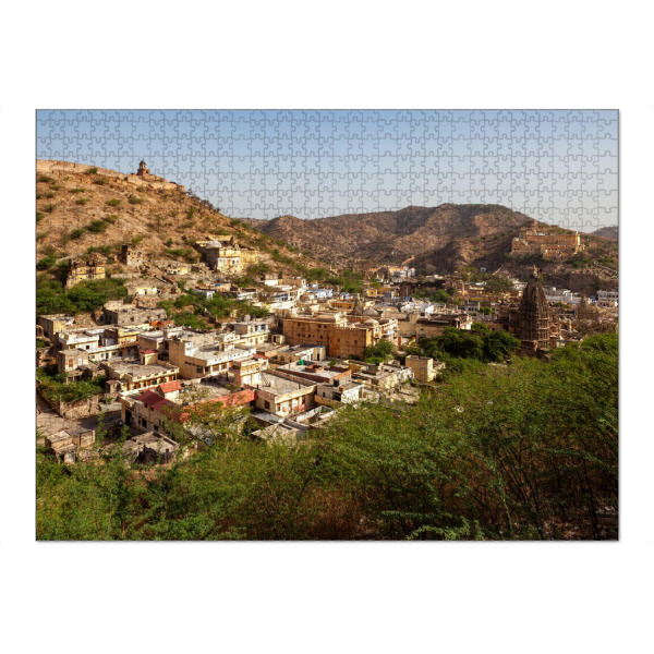 Puzzle Ravensburger "Die Stadt beim Fort Amber" artboxONE - Architektur,Reise / Asien