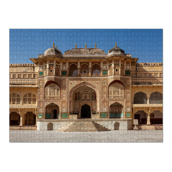 Puzzle Ravensburger "Fort - Amber" artboxONE - Architektur,Reise / Asien - Fort amber,Amber palace,Indien,Rajasthan,Jaipur,Palast,Burg,Schloss