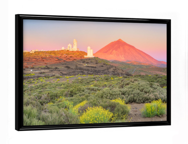 Poster mit schwarzem Rahmen "Teide-Observatorium auf Teneriffa" artboxONE - Natur,Reise,Reise / Länder