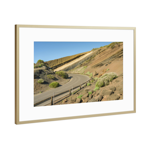 Poster mit Rahmen Gold "Teneriffa La Tarta" artboxONE - Natur,Reise,Reise / Länder