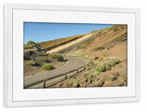 Poster mit Rahmen weiß "Teneriffa La Tarta" artboxONE - Natur,Reise,Reise / Länder