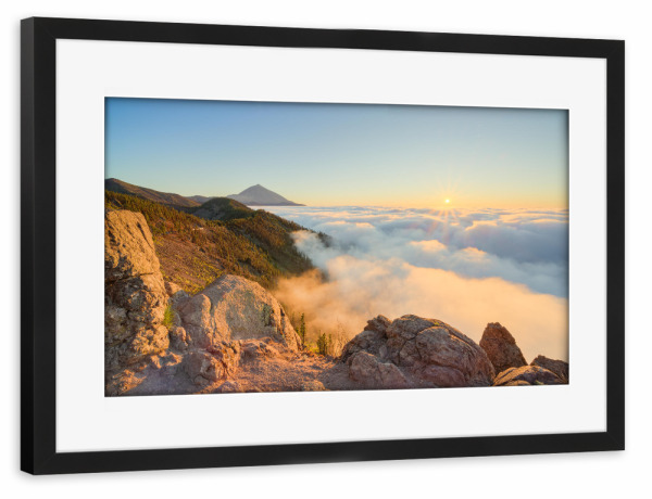 Poster mit Rahmen schwarz "Teneriffa Mirador de Ayosa" artboxONE - Natur,Reise,Reise / Länder