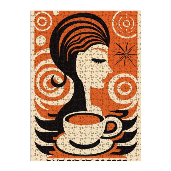artboxONE Puzzle "Erstmal Kaffee | But First Coffee" artboxONE - Essen & Trinken,Abstrakt,Geometrie