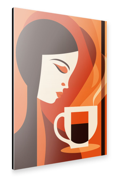Alu-Dibond "Die Kaffee Fee | Kaffeeküche" 30x20 cm artboxONE