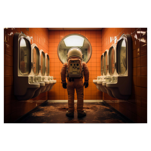 Poster "Houston We Have A Problem" artboxONE - Film,Fiktion,Galaxy,Lustig