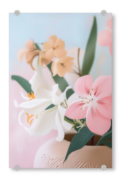 Acrylglasbild "Zarte Blüten Liebe" artboxONE - Natur,Floral
