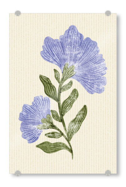 Acrylglasbild "Vintage flora" artboxONE - Floral,Für Kinder,Für Mama