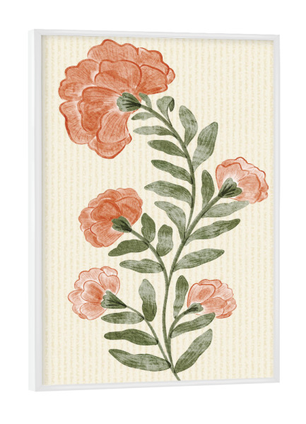 Poster mit weißem Rahmen "Marigold blossom" artboxONE - Floral,Für Kinder,Für Mama
