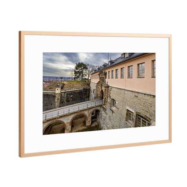 Poster mit Rahmen Kupfer "Die Erfurter Zitadelle" artboxONE - Architektur - Erfurt,Thüringen,Petersberg,Festung,Zitadelle petersberg