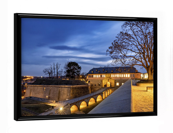 Poster mit schwarzem Rahmen "Die Zitadelle Petersberg in Erfurt" artboxONE - Architektur - Erfurt,Thüringen,Petersberg,Festung,Zitadelle petersberg