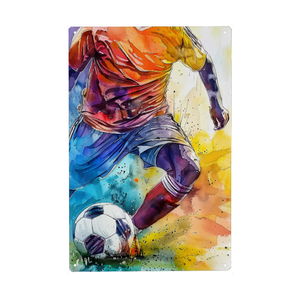 Holzbild "Fußballspieler Sportkunst D" artboxONE - Sport,Sport / Fußball - Sport,Fußball,Spieler,Fußballspieler,Fußball,Spiel