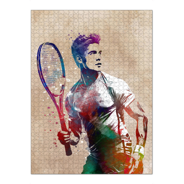 Puzzle Ravensburger "Tennissportkunst F" artboxONE - Sport,Sport / Motivation - Sport,Tennis,Tennisspieler,Spieler,Spiel - Bild sport